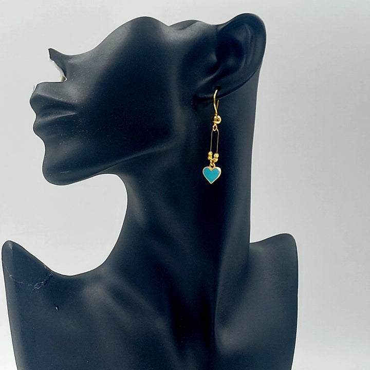 21K حلق اكسترا مينا-مجوهرات الشيخ سعيد-Saeed Jewelry 