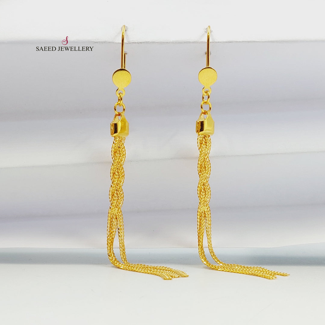 21K حلق فانسي-مجوهرات الشيخ سعيد-Saeed Jewelry 