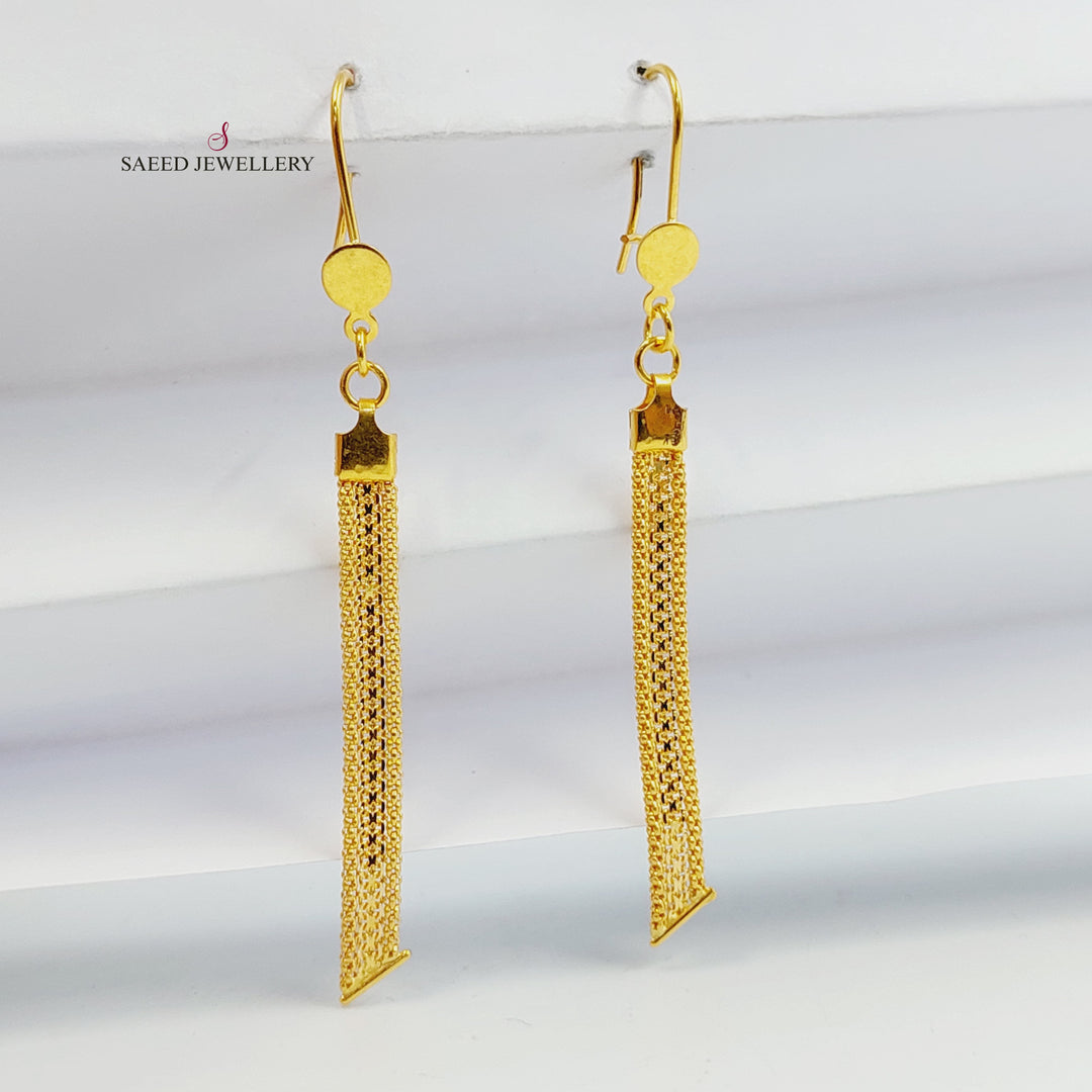 21K حلق فانسي-مجوهرات الشيخ سعيد-Saeed Jewelry 