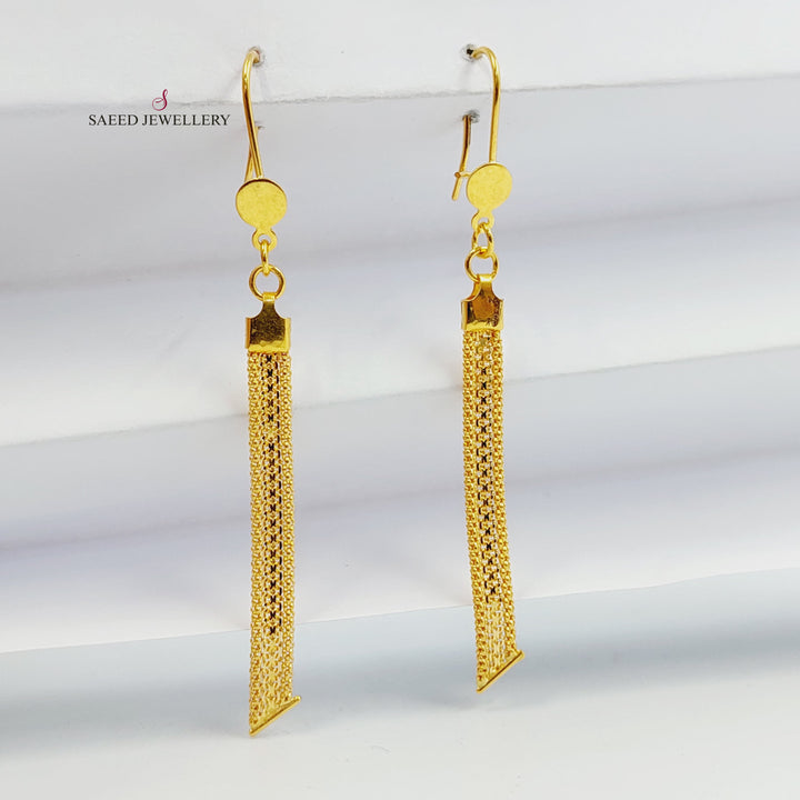 21K حلق فانسي-مجوهرات الشيخ سعيد-Saeed Jewelry 