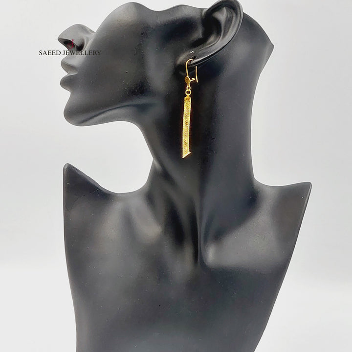 21K حلق فانسي-مجوهرات الشيخ سعيد-Saeed Jewelry 