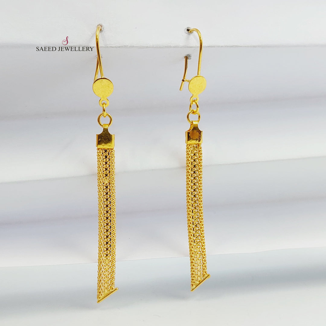 21K حلق فانسي-مجوهرات الشيخ سعيد-Saeed Jewelry 