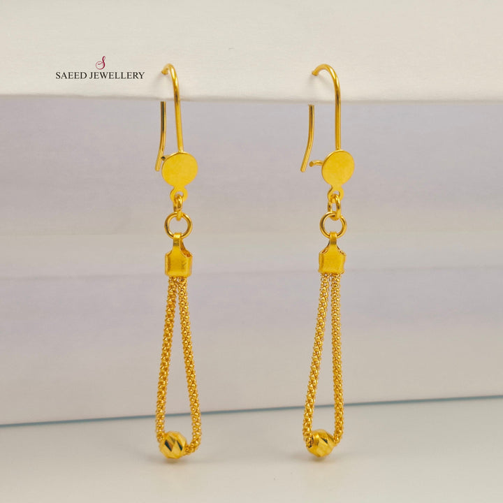 21K حلق فانسي-مجوهرات الشيخ سعيد-Saeed Jewelry 