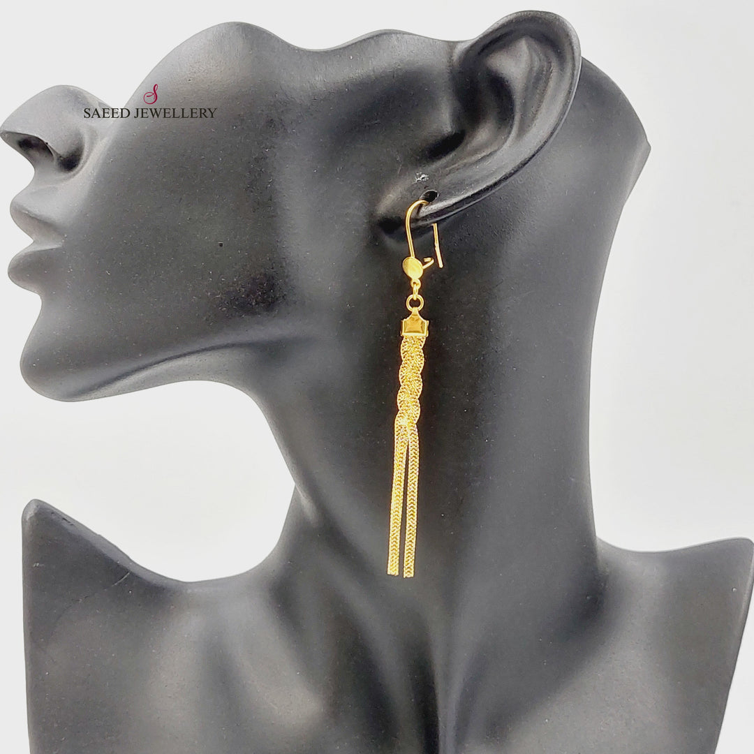 21K حلق فانسي-مجوهرات الشيخ سعيد-Saeed Jewelry 