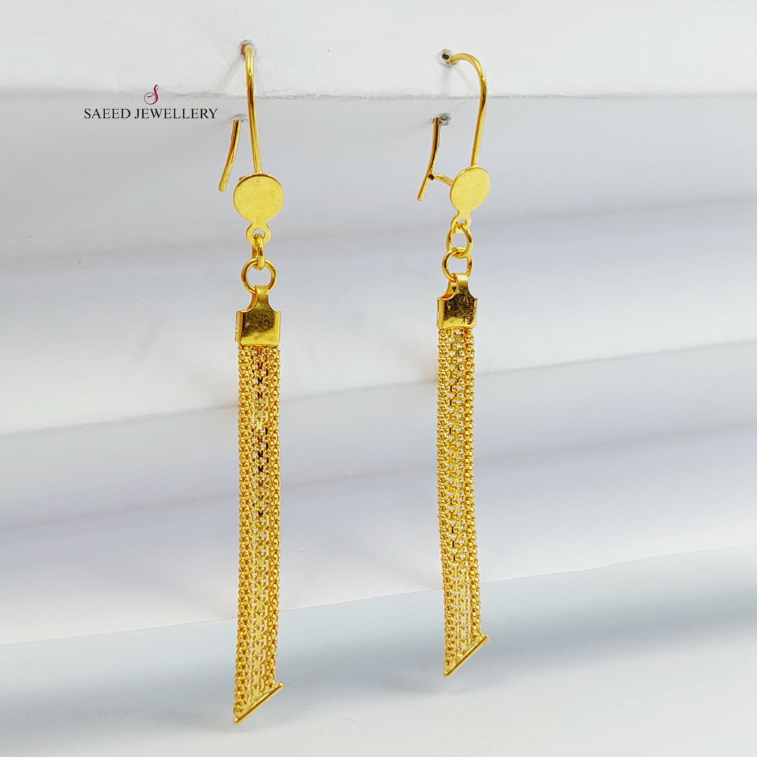 21K حلق فانسي-مجوهرات الشيخ سعيد-Saeed Jewelry 