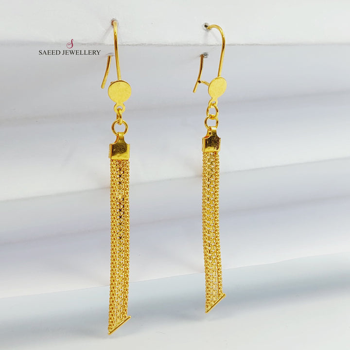 21K حلق فانسي-مجوهرات الشيخ سعيد-Saeed Jewelry 