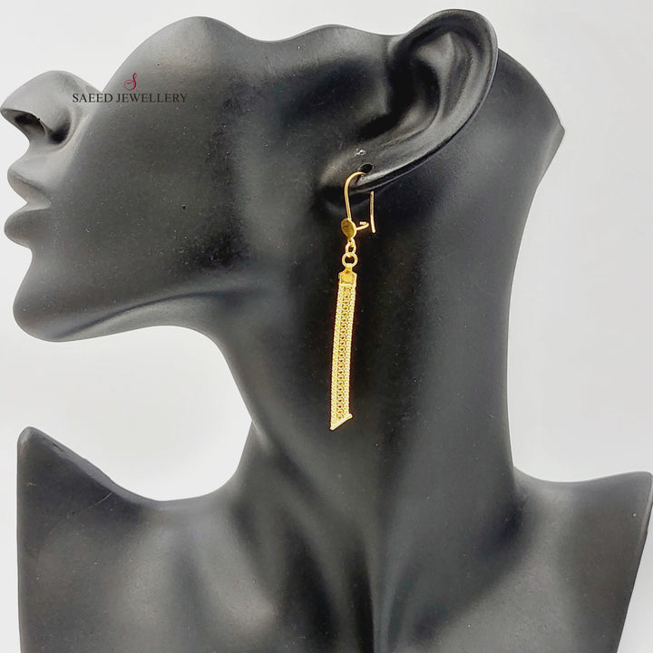 21K حلق فانسي-مجوهرات الشيخ سعيد-Saeed Jewelry 