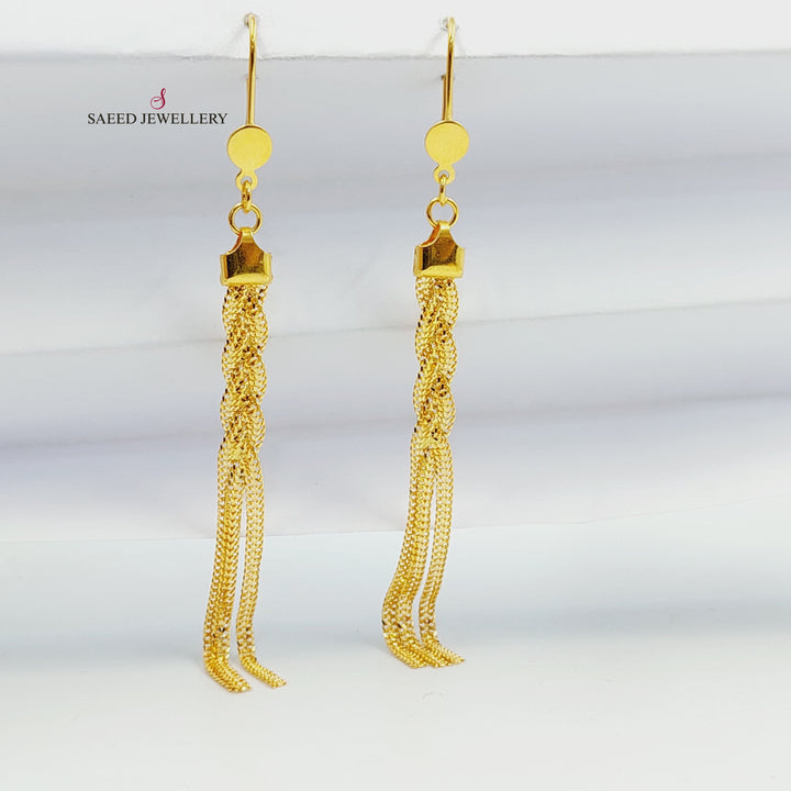 21K حلق فانسي-مجوهرات الشيخ سعيد-Saeed Jewelry 