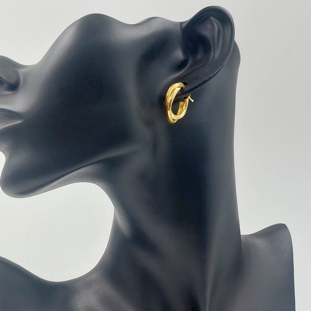 21K حلق ذبلة-مجوهرات الشيخ سعيد-Saeed Jewelry 