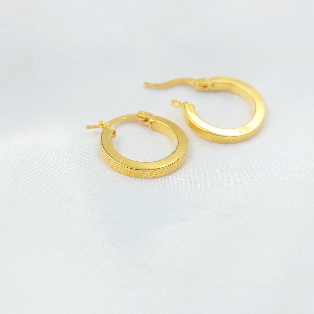 21K حلق ذبلة-مجوهرات الشيخ سعيد-Saeed Jewelry 