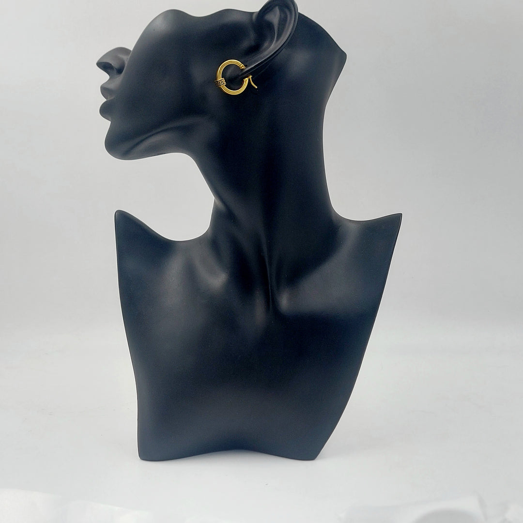 21K حلق ذبلة-مجوهرات الشيخ سعيد-Saeed Jewelry 