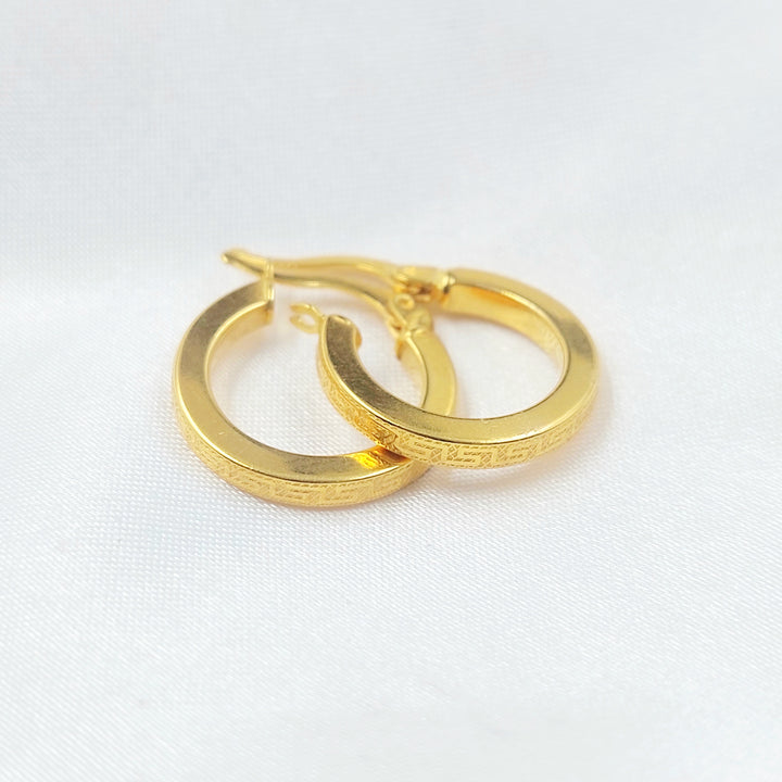 21K حلق ذبلة-مجوهرات الشيخ سعيد-Saeed Jewelry 