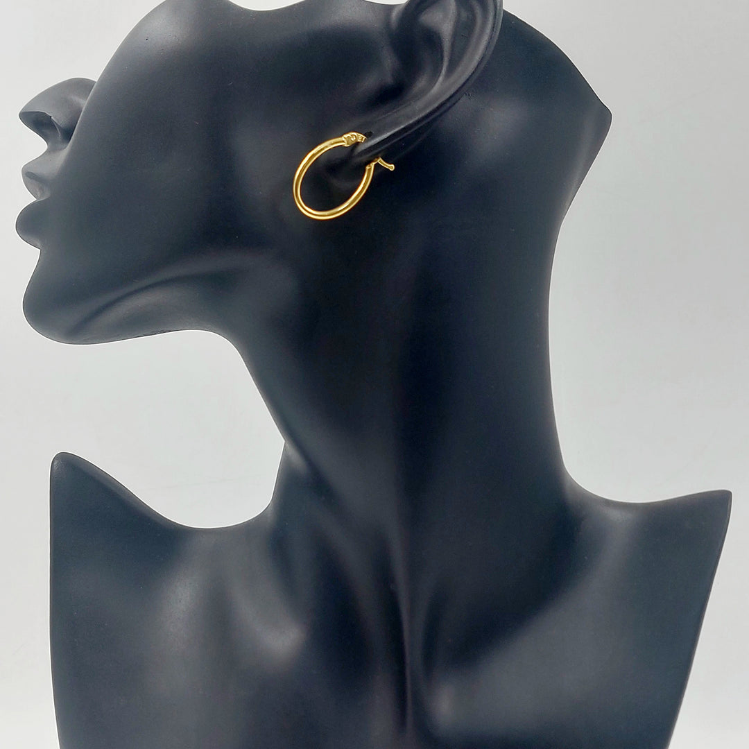 21K حلق ذبلة-مجوهرات الشيخ سعيد-Saeed Jewelry 