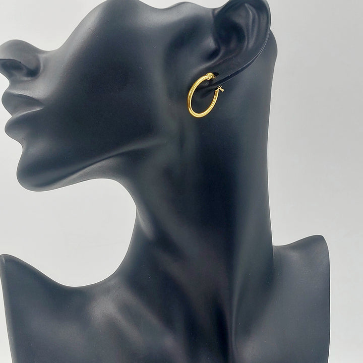 21K حلق ذبلة-مجوهرات الشيخ سعيد-Saeed Jewelry 