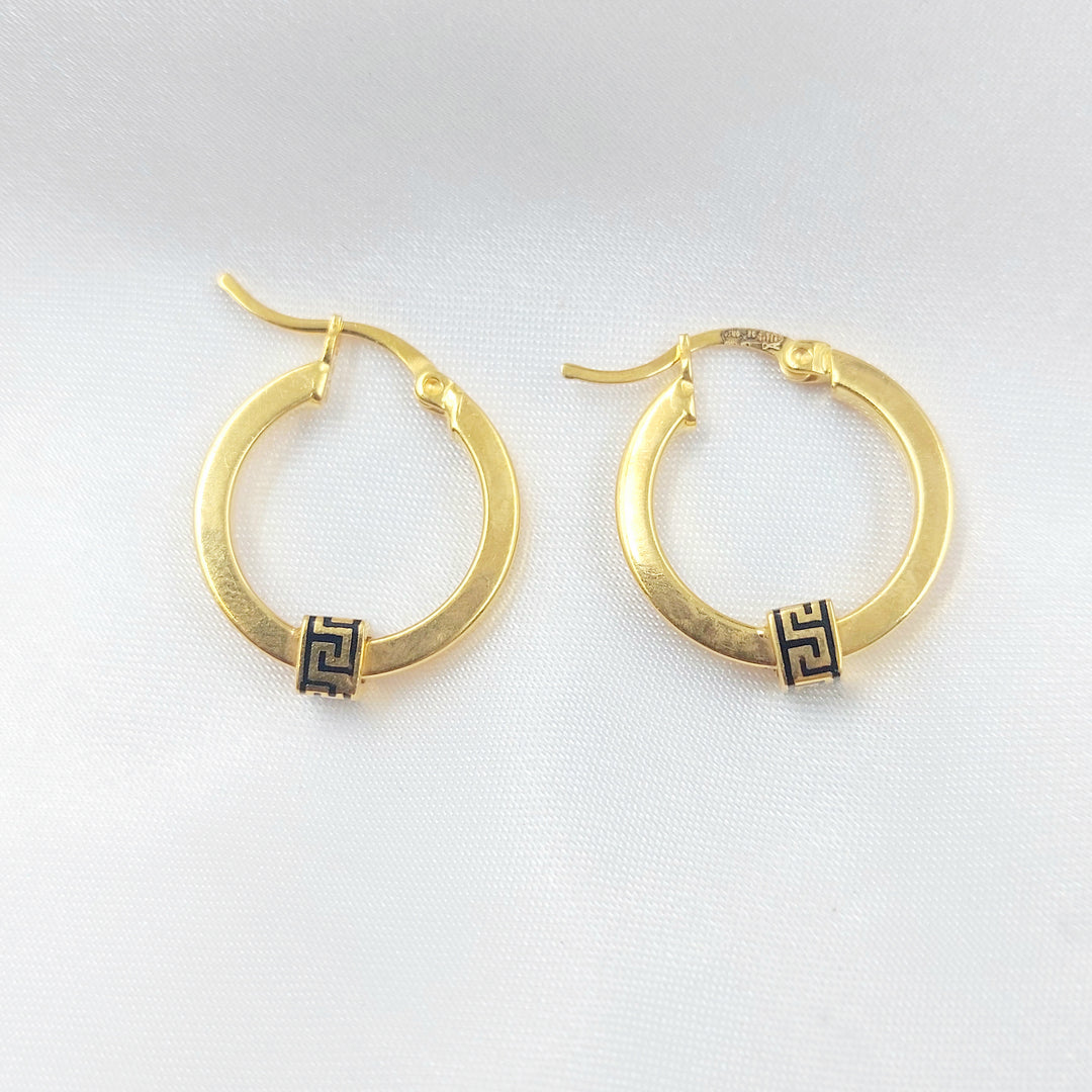 21K حلق ذبلة-مجوهرات الشيخ سعيد-Saeed Jewelry 