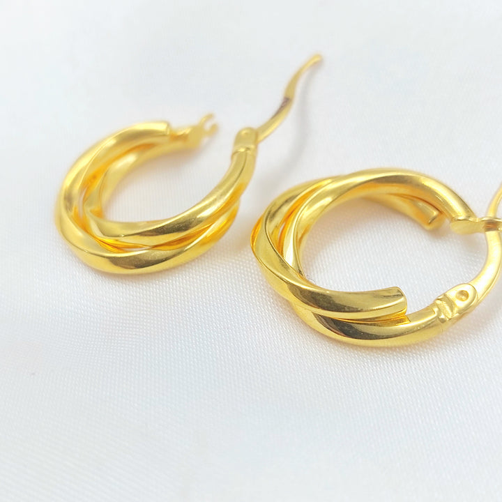 21K حلق ذبلة-مجوهرات الشيخ سعيد-Saeed Jewelry 