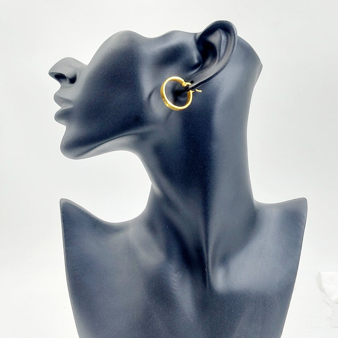 21K حلق ذبلة-مجوهرات الشيخ سعيد-Saeed Jewelry 