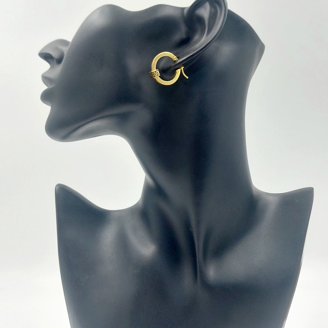 21K حلق ذبلة-مجوهرات الشيخ سعيد-Saeed Jewelry 