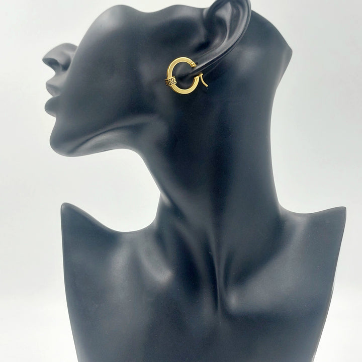 21K حلق ذبلة-مجوهرات الشيخ سعيد-Saeed Jewelry 