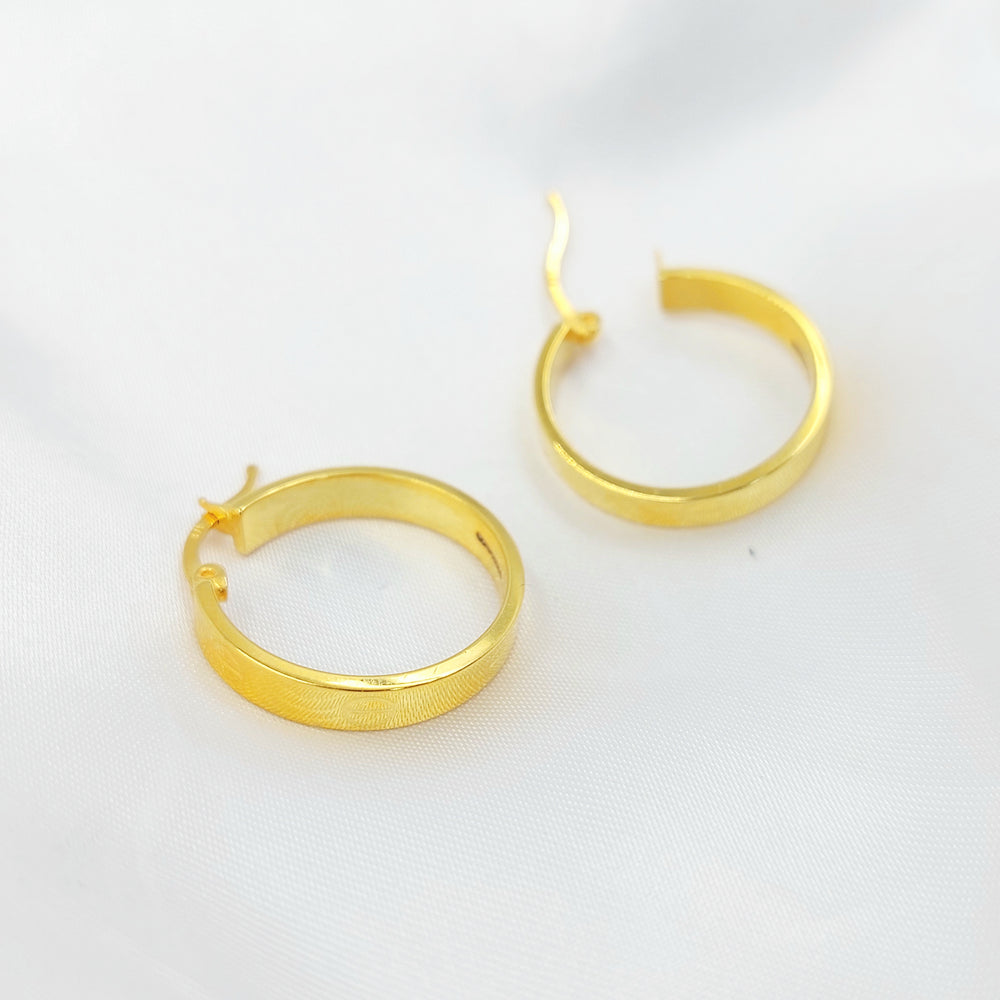 21K حلق ذبلة-مجوهرات الشيخ سعيد-Saeed Jewelry 