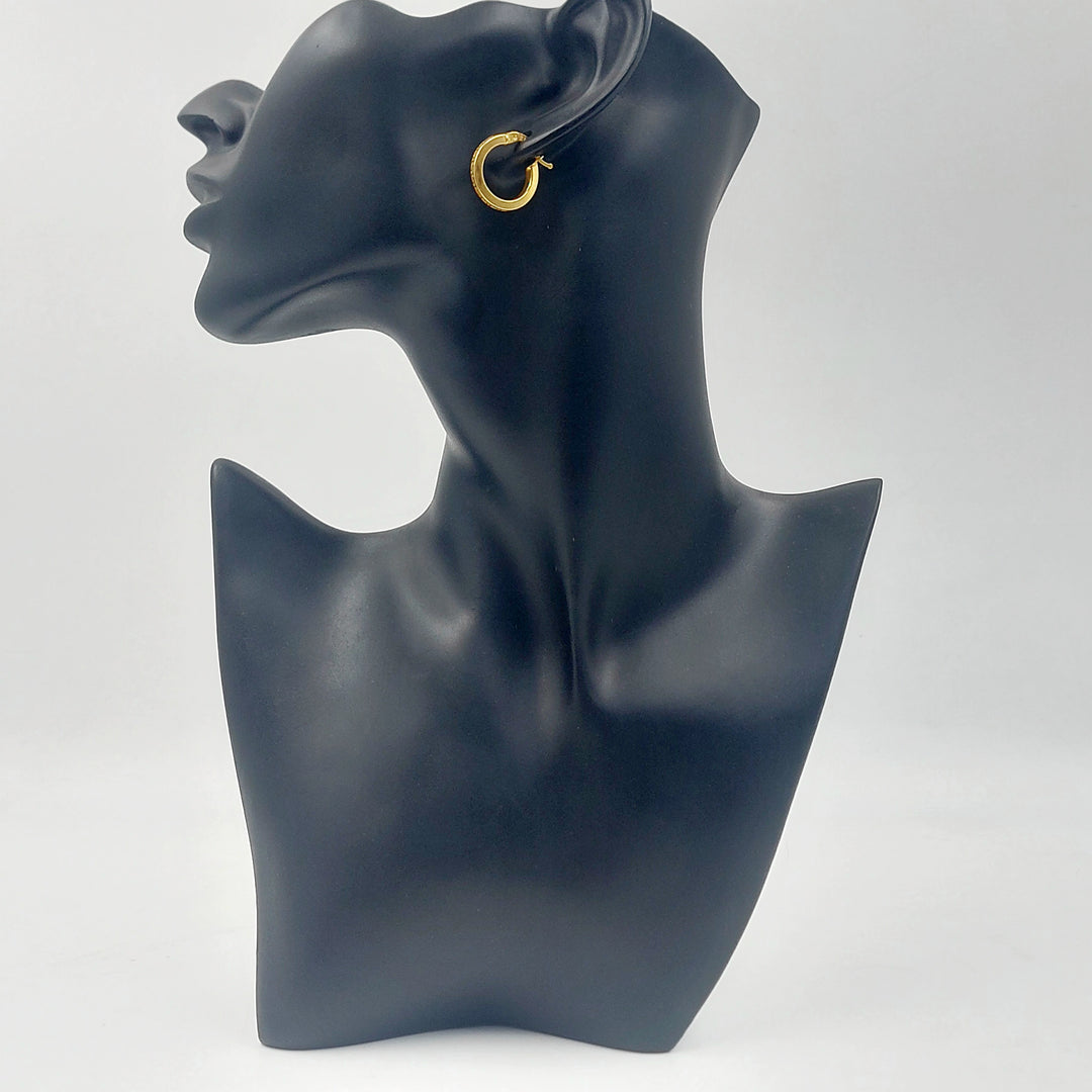 21K حلق ذبلة-مجوهرات الشيخ سعيد-Saeed Jewelry 