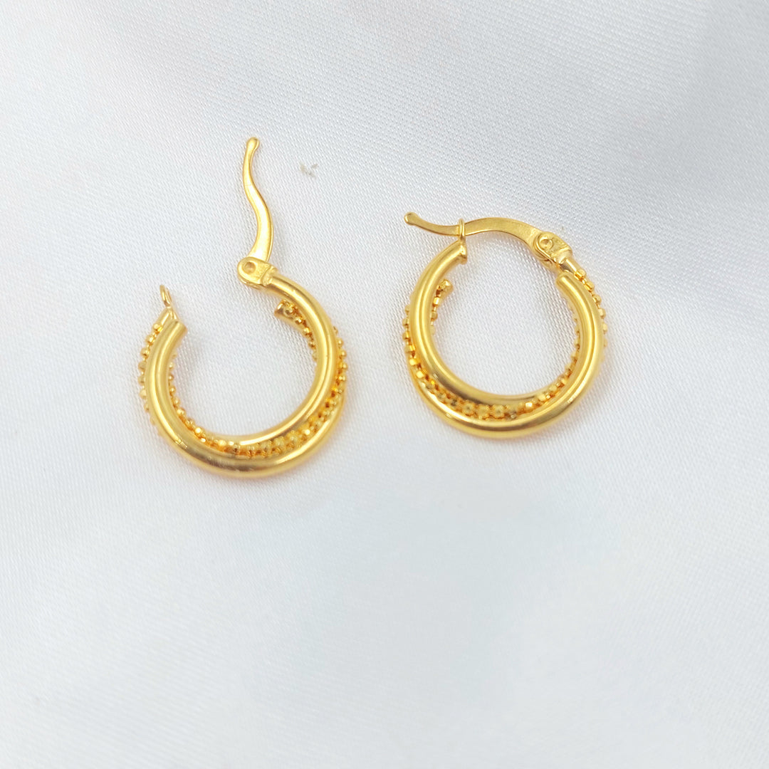 21K حلق ذبلة-مجوهرات الشيخ سعيد-Saeed Jewelry 