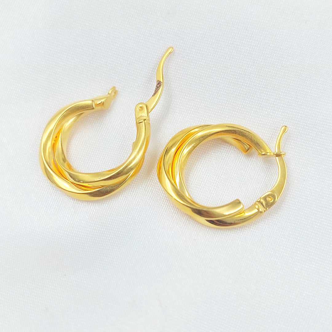 21K حلق ذبلة-مجوهرات الشيخ سعيد-Saeed Jewelry 