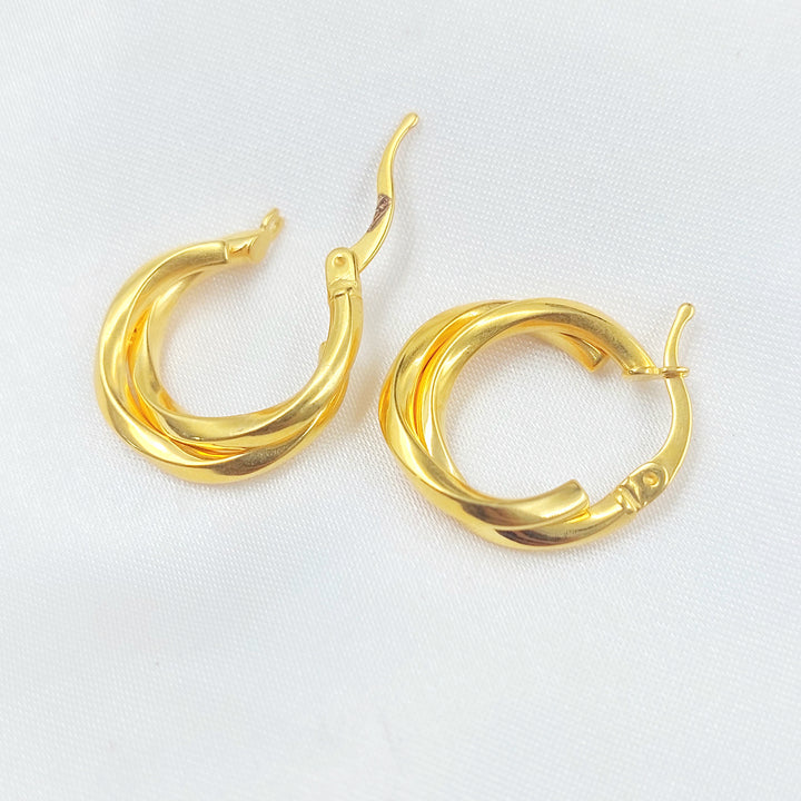 21K حلق ذبلة-مجوهرات الشيخ سعيد-Saeed Jewelry 