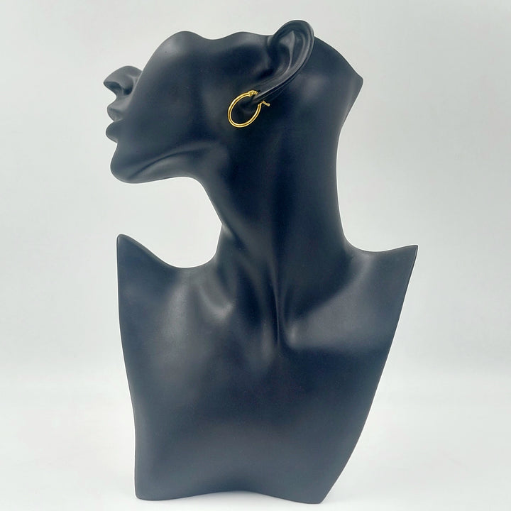 21K حلق ذبلة-مجوهرات الشيخ سعيد-Saeed Jewelry 