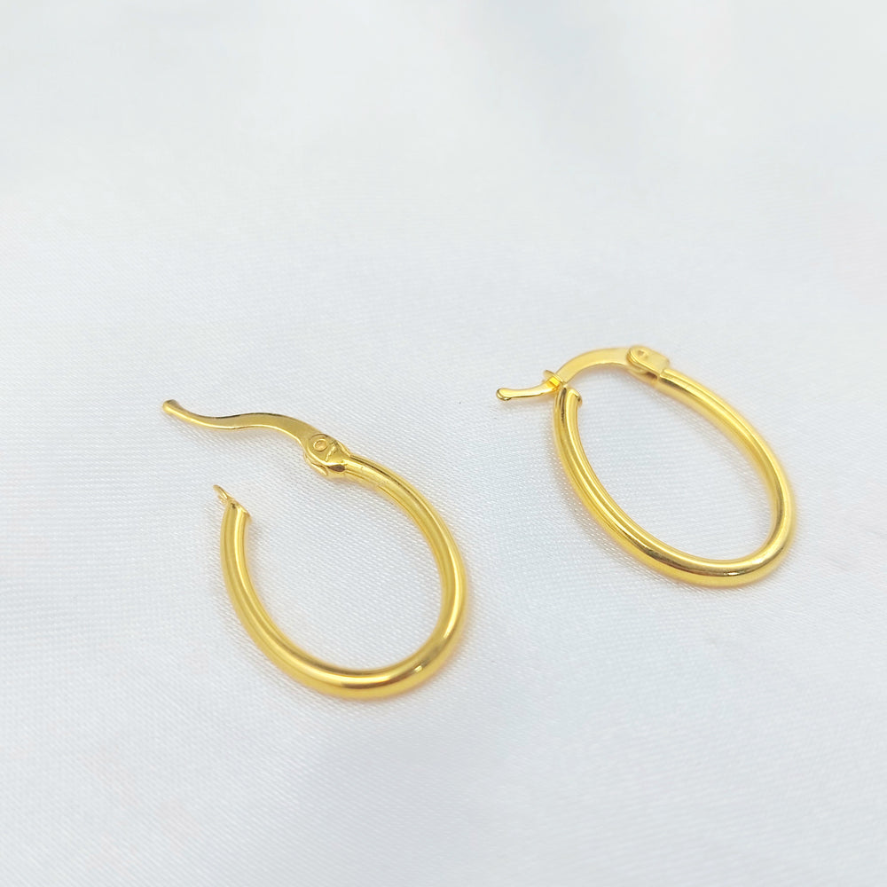 21K حلق ذبلة-مجوهرات الشيخ سعيد-Saeed Jewelry 