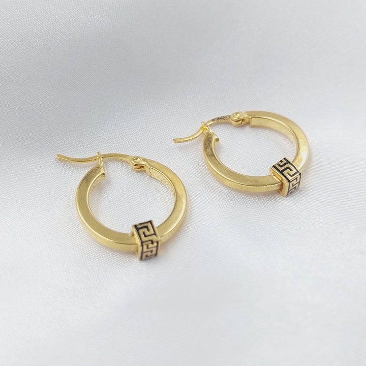 21K حلق ذبلة-مجوهرات الشيخ سعيد-Saeed Jewelry 