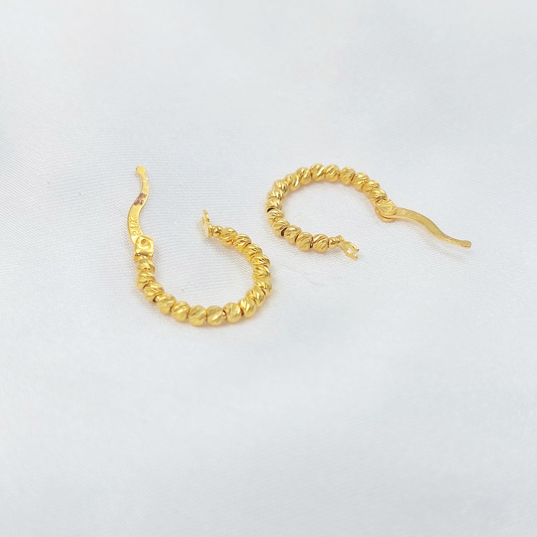 21K حلق ذبلة-مجوهرات الشيخ سعيد-Saeed Jewelry 