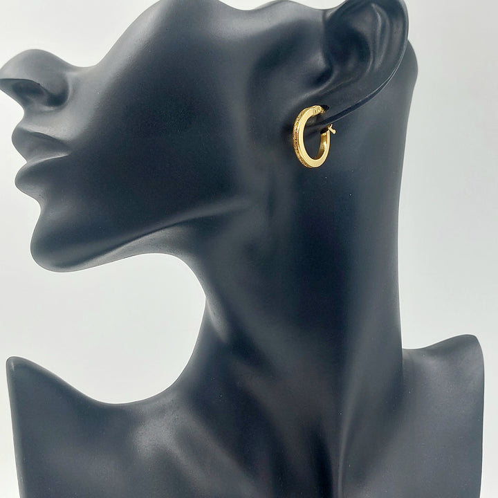 21K حلق ذبلة-مجوهرات الشيخ سعيد-Saeed Jewelry 