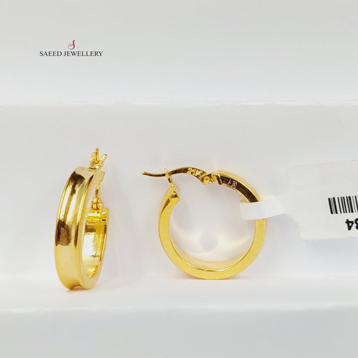 21K حلق ذبلة-مجوهرات الشيخ سعيد-Saeed Jewelry 