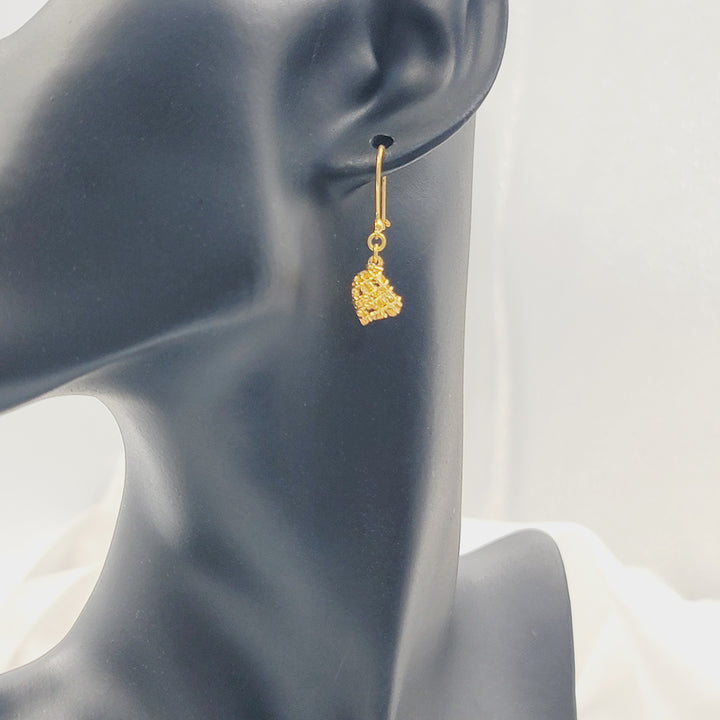 21K حلق شنكل ناعم-مجوهرات الشيخ سعيد-Saeed Jewelry 