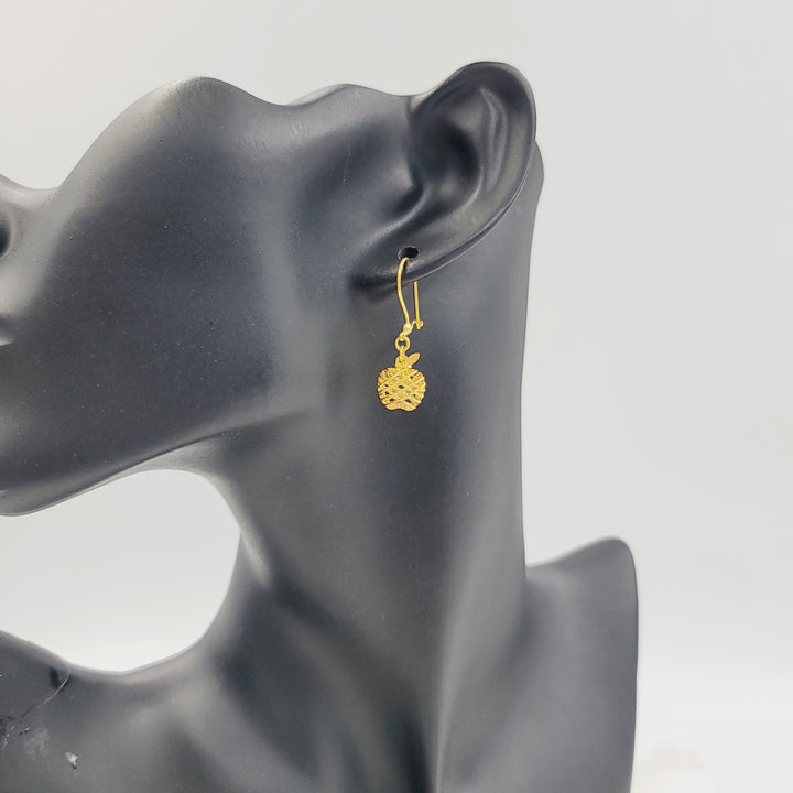 21K حلق شنكل ناعم-مجوهرات الشيخ سعيد-Saeed Jewelry 