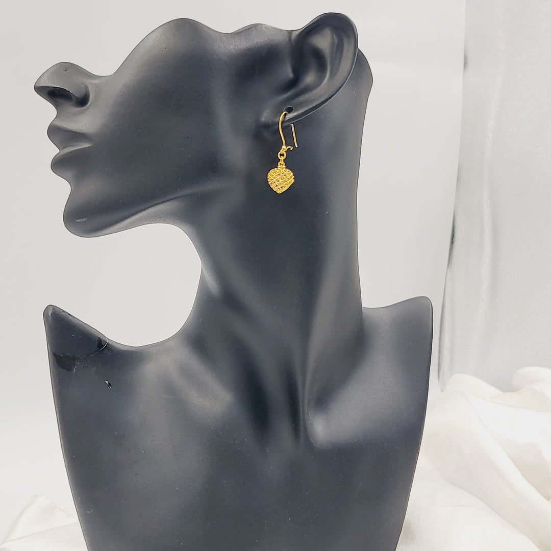 21K حلق شنكل ناعم-مجوهرات الشيخ سعيد-Saeed Jewelry 