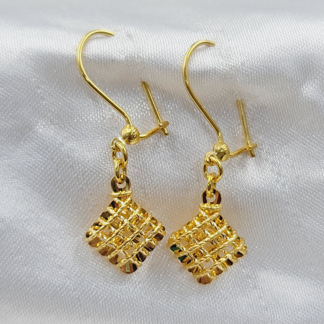 21K حلق شنكل ناعم-مجوهرات الشيخ سعيد-Saeed Jewelry 