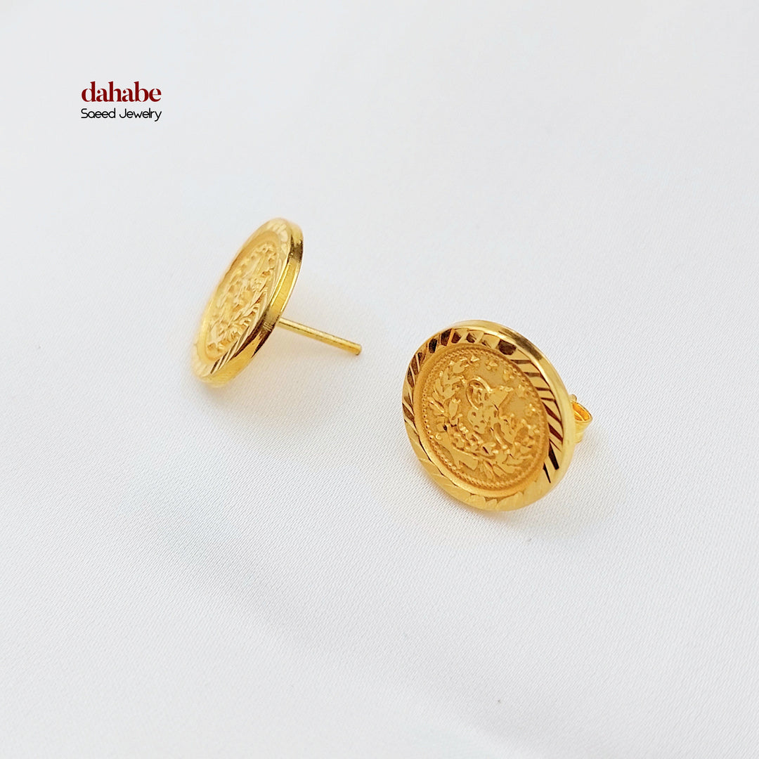 21K حلق رشادي-مجوهرات الشيخ سعيد-Saeed Jewelry 