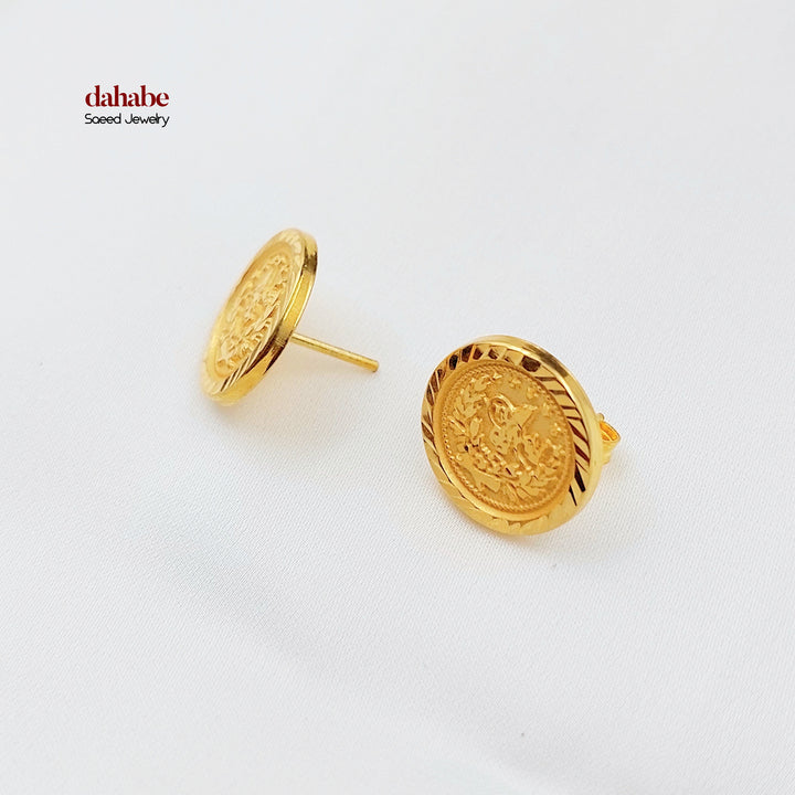 21K حلق رشادي-مجوهرات الشيخ سعيد-Saeed Jewelry 