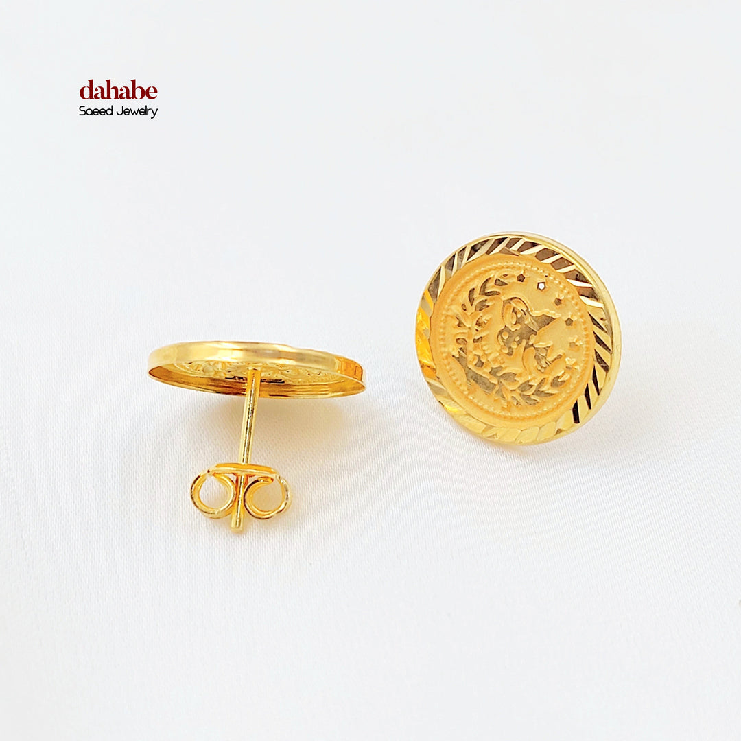 21K حلق رشادي-مجوهرات الشيخ سعيد-Saeed Jewelry 