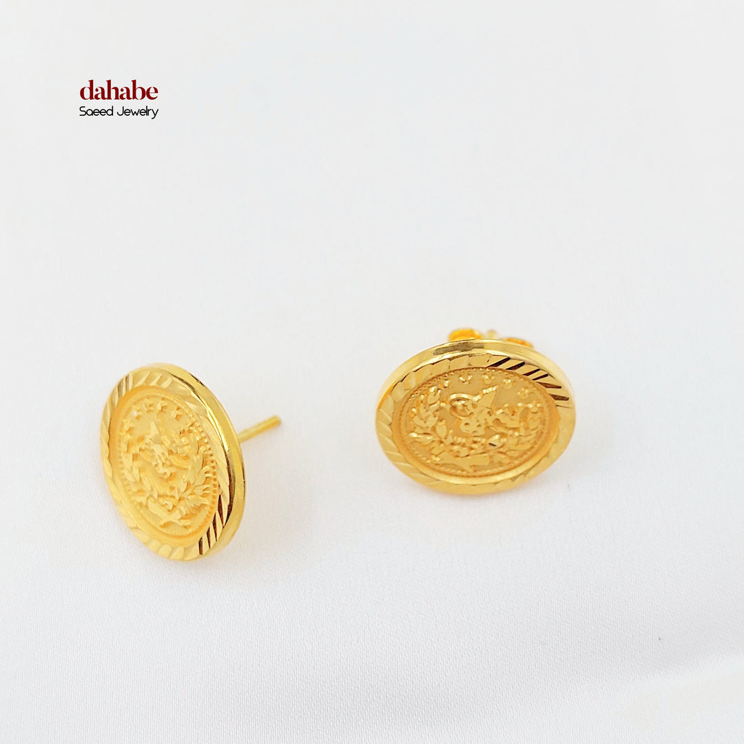 21K حلق رشادي-مجوهرات الشيخ سعيد-Saeed Jewelry 