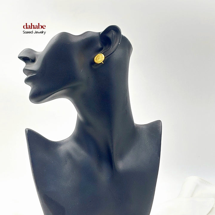 21K حلق رشادي-مجوهرات الشيخ سعيد-Saeed Jewelry 