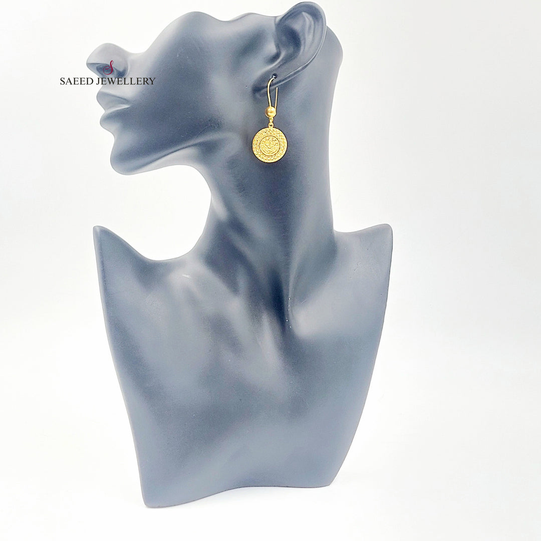 21K حلق شنكل رشادي-مجوهرات الشيخ سعيد-Saeed Jewelry 