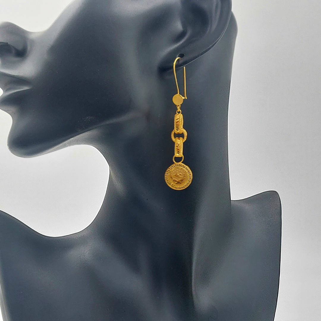 21K حلق شنكل رشادي-مجوهرات الشيخ سعيد-Saeed Jewelry 