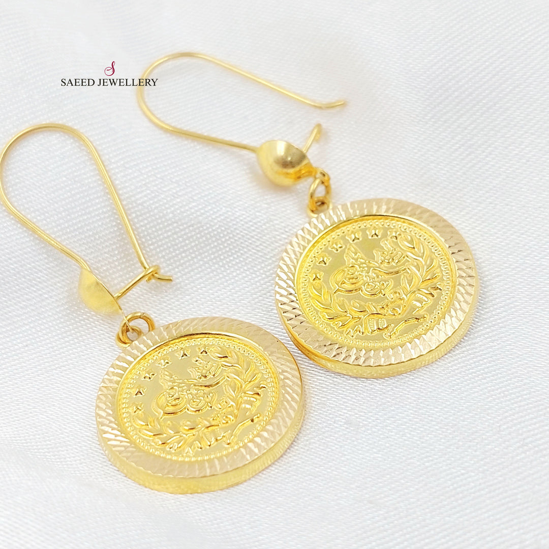 21K حلق شنكل رشادي-مجوهرات الشيخ سعيد-Saeed Jewelry 