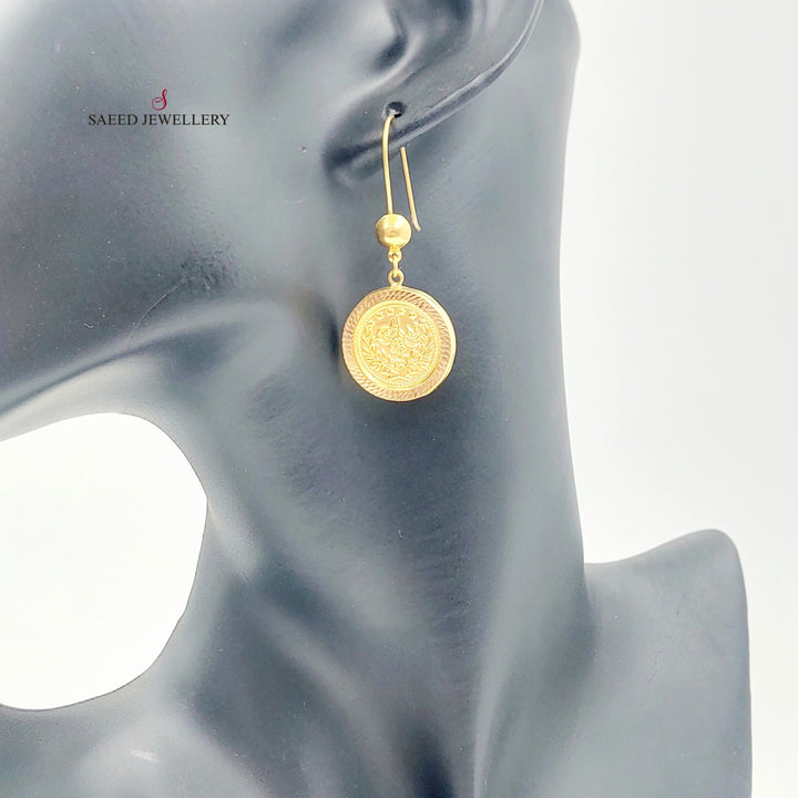 21K حلق شنكل رشادي-مجوهرات الشيخ سعيد-Saeed Jewelry 