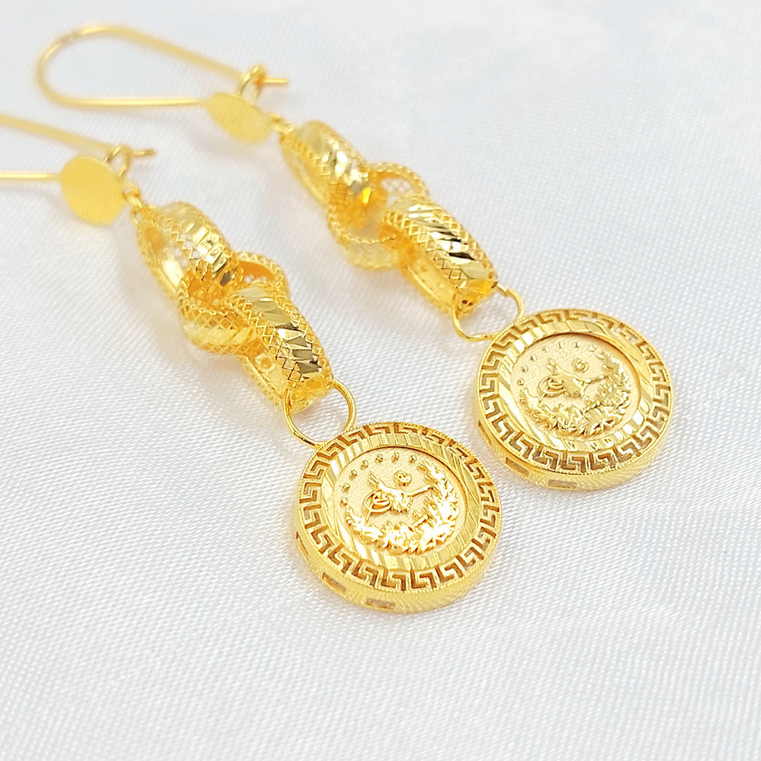 21K حلق شنكل رشادي-مجوهرات الشيخ سعيد-Saeed Jewelry 