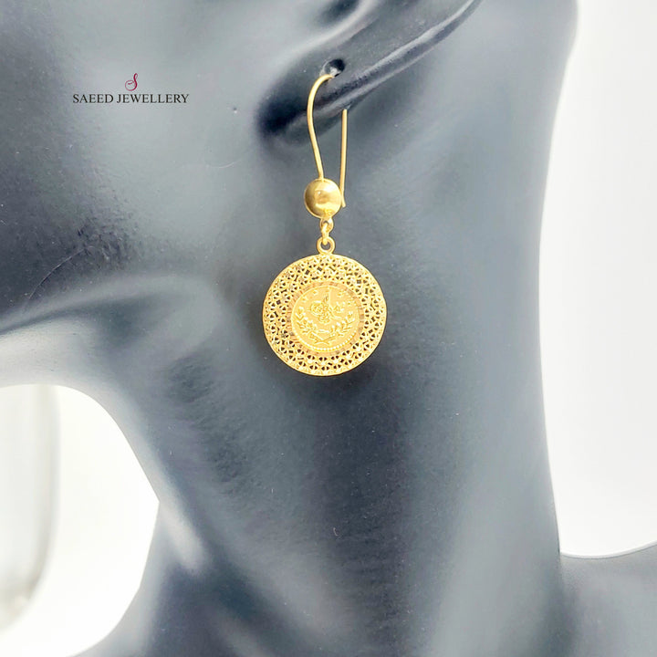 21K حلق شنكل رشادي-مجوهرات الشيخ سعيد-Saeed Jewelry 