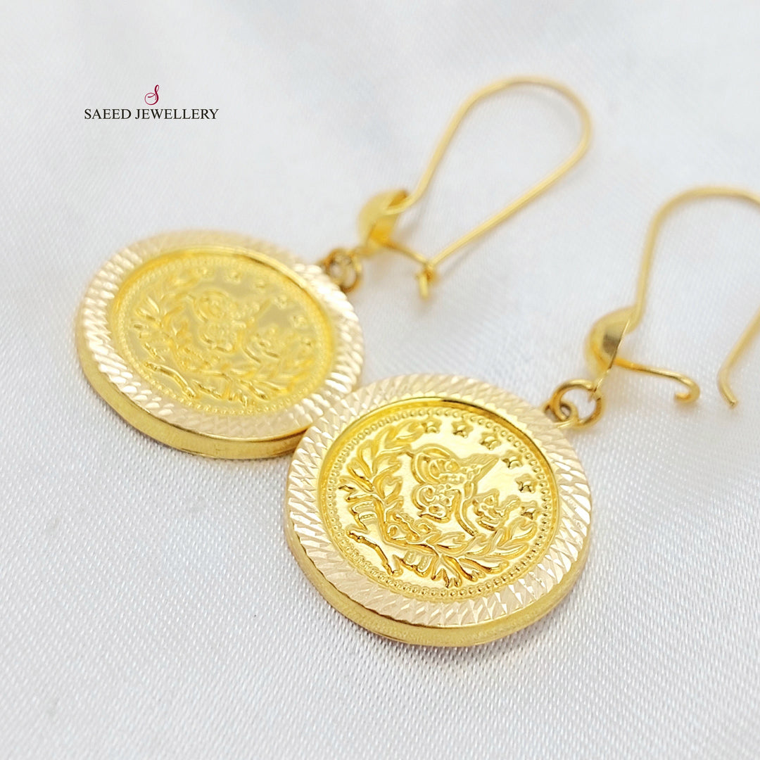 21K حلق شنكل رشادي-مجوهرات الشيخ سعيد-Saeed Jewelry 